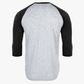 Sublimation Baseball Tees with Black Sleeves 94% polyester