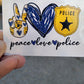 Peace Love Police, Vinyl Decal