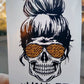 Mom Life Skeleton, Animal Print Vinyl Decal