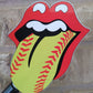 Softball Lips, Vinyl Decal