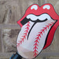 Baseball Lips, Vinyl Decal