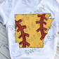 Arkansas Softball Sublimation Transfer