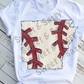 Arkansas Baseball Sublimation Transfer