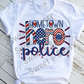 Hometown Hero Police Sublimation Transfer