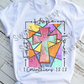 Stained Glass Cross, Sublimation Transfer