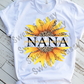 Customizable Mom or Grandparent Sunflower with kids or grandkids' names