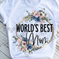 World's Best Mom Sublimation Transfer