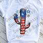 USA Cactus, 4th of July Sublimation Transfer