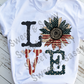 Love Sunflower, USA Sublimation Transfer