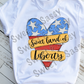 Sweet Land of Liberty, USA Sublimation Transfer