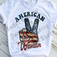 American Woman, 4th of July Sublimation Transfer