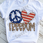 Freedom, 4th of July Sublimation Transfer