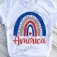 America, 4th of July Sublimation Transfer