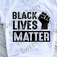 Black Lives Matter Sublimation Transfer