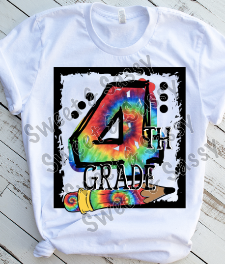 Tie Dye K-4th Grade Level Sublimation Transfer
