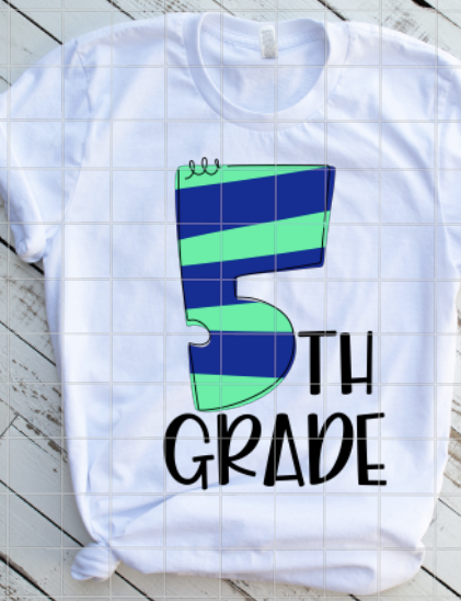 K-5th Grade Level Sublimation Transfers