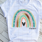 Rainbow Teach Love Inspire, Back to School, Sublimation Transfer