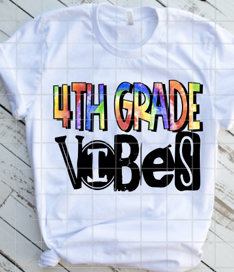 PreK-4th Grade Vibes Level Sublimation Transfers