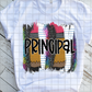 Principal,  Back to School, Sublimation Transfers