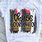 Chaos Coordinator, Back to School, Sublimation Transfers