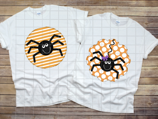 Spider with Bow Sublimation Transfer