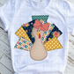 Floral Turkey Sublimation Transfer