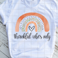 Thankful Vibes Only Sublimation Transfer