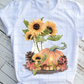 Pumpkins and Sunflowers Sublimation Transfer