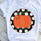 Pumpkin with polka dots Sublimation Transfer