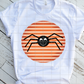 Orange Spider with stripes Sublimation Transfer
