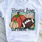 Pumpkins Leaves and Football Sublimation Transfer