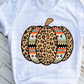 Leopard print aztec pumpkin Sublimation Transfer