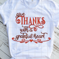Give Thanks with a grateful heart Sublimation Transfer