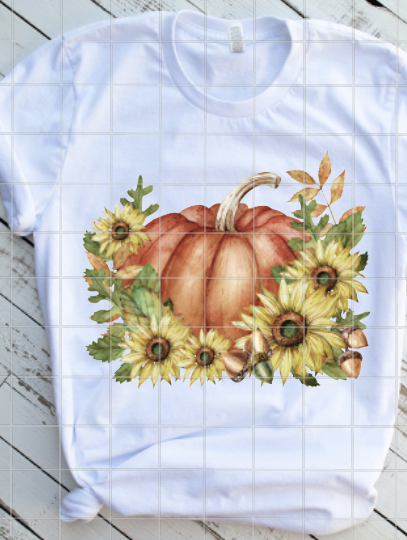 Pumpkin and Sunflowers Sublimation Transfers