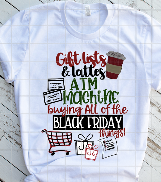 Black Friday ATM Machine Sublimation Transfer