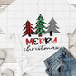 Merry Christmas Trees Sublimation Transfer