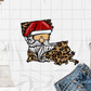 Lousiana Santa Leopard print Christmas Sublimation Transfer