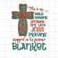 This is my Bible reading Spending time with Jesus Blanket Sublimation Transfer