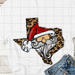 Texas Santa Christmas Sublimation Transfer