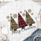Merry Christmas Trees, Sublimation Transfer