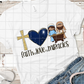 Faith Love Miracles, Nativity Scene, Sublimation Transfer