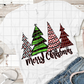 Merry Christmas Trees, Sublimation Transfer