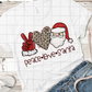 Peace Love Christmas, Sublimation Transfer