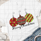 Merry Christmas Ornament, Sublimation Transfer