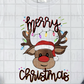 Merry Christmas Boy Reindeer with Lights, Christmas Sublimation Transfer