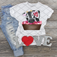 Farm Cow with Hearts, Ready to press, Sublimation Transfer