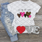 Hearts, Valentine's Day, Ready to press, Sublimation Transfer