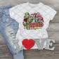 Be Mine Cactus, Valentine's Day, Ready to press, Sublimation Transfer
