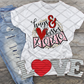 Hugs and Kisses, Valentine's Day, Ready to press, Sublimation Transfer