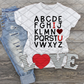 ABC I love you, Valentine's Day, Ready to press, Sublimation Transfer